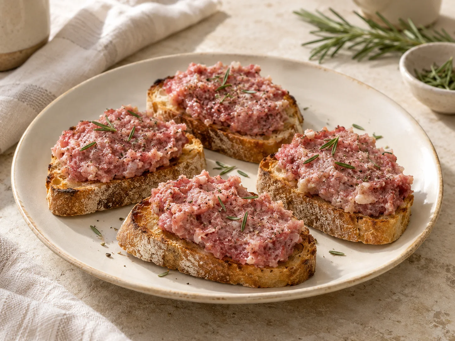 Crostini al ciauscolo